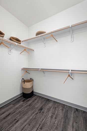 walk in closet at Upland Flats, Colorado, 80922